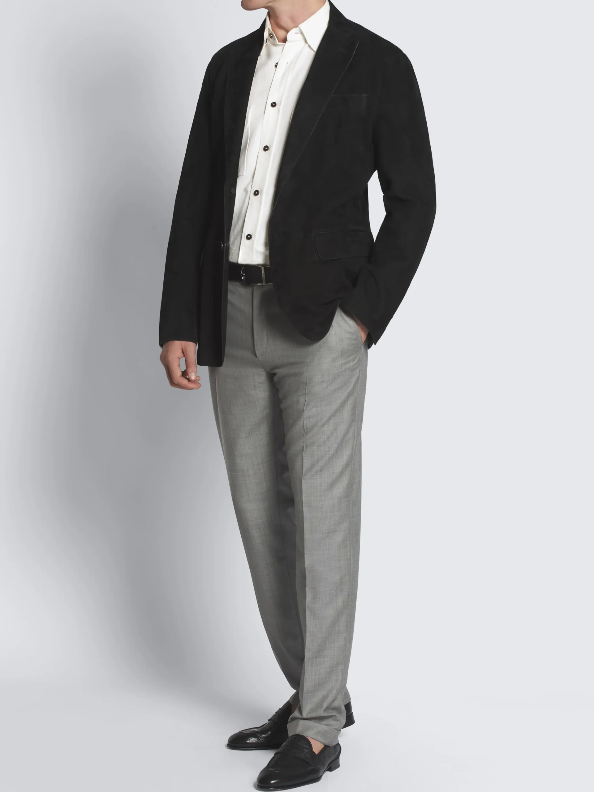 Black suede Monti blazer