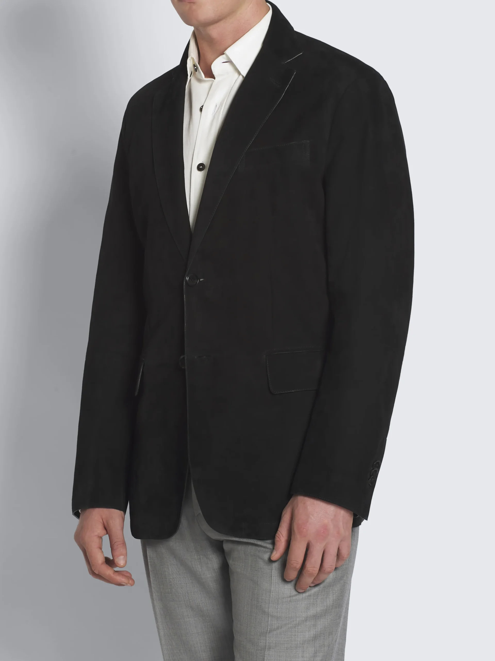 Black suede Monti blazer
