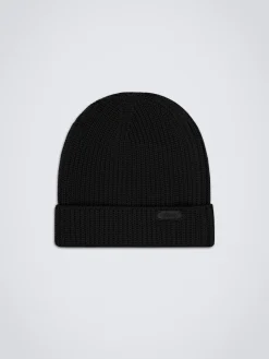 Black wool beanie