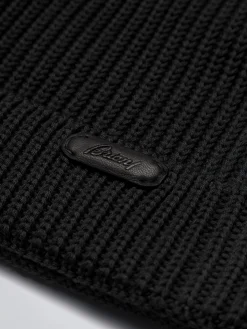 Black wool beanie