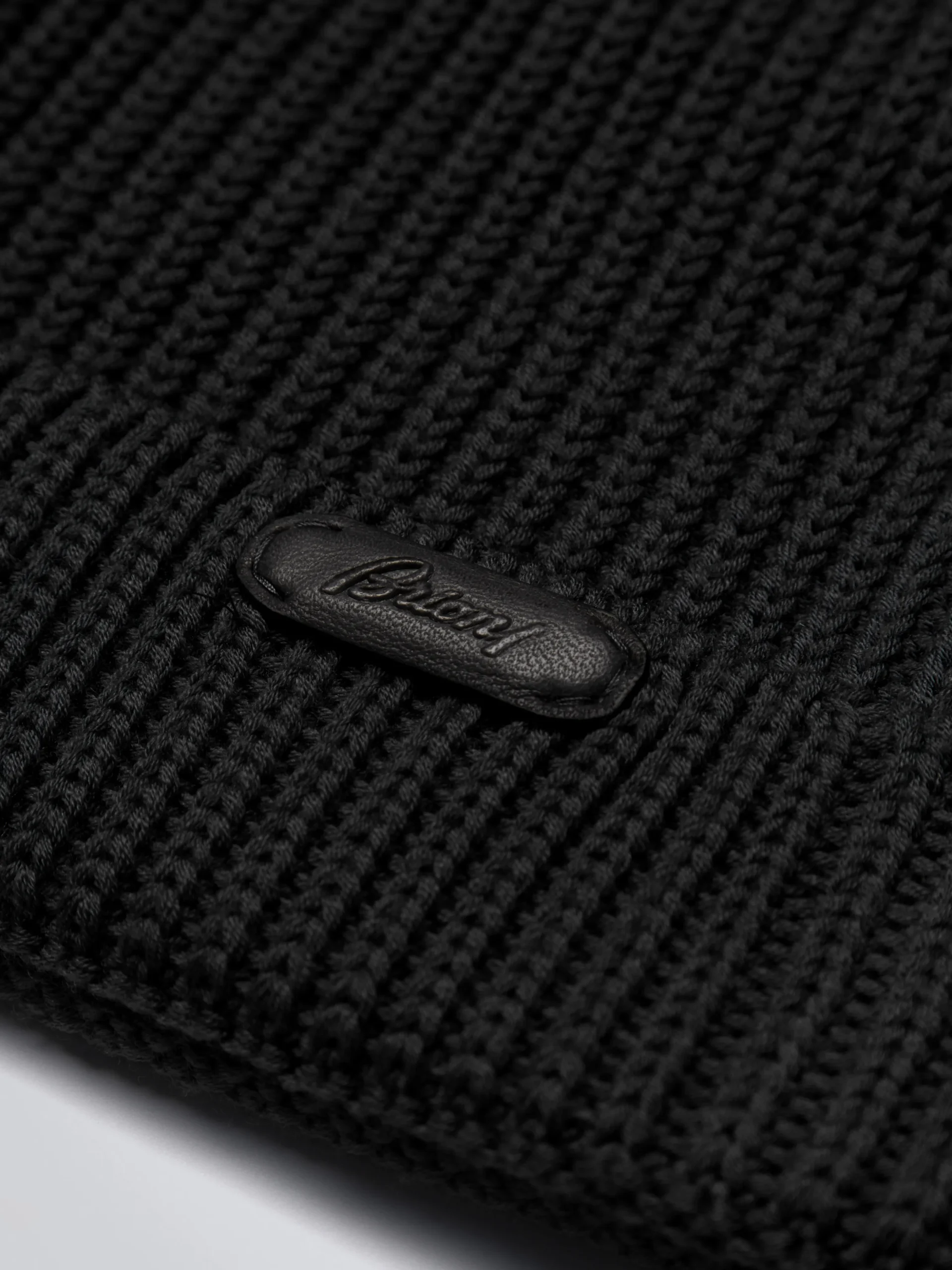 Black wool beanie