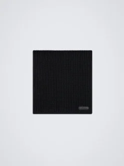 Black wool scarf
