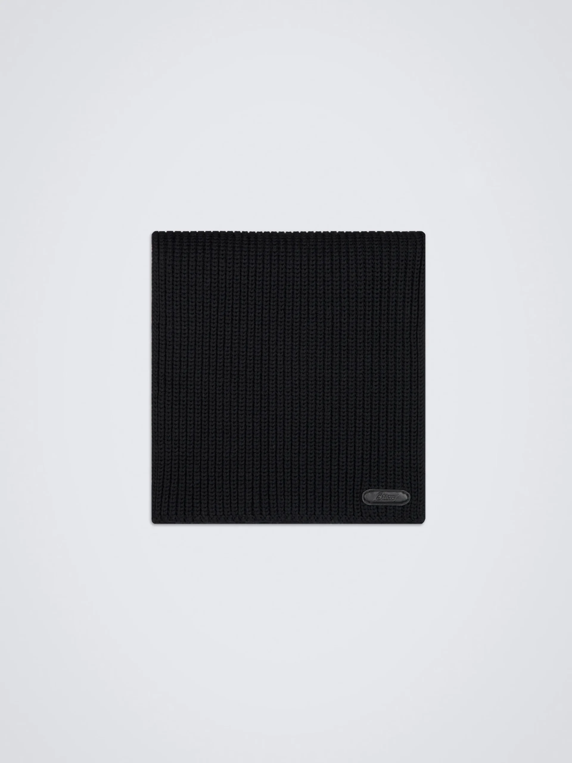 Black wool scarf