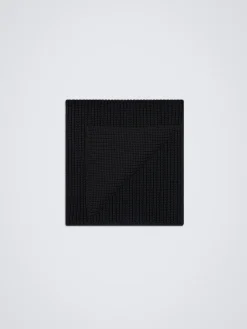 Black wool scarf