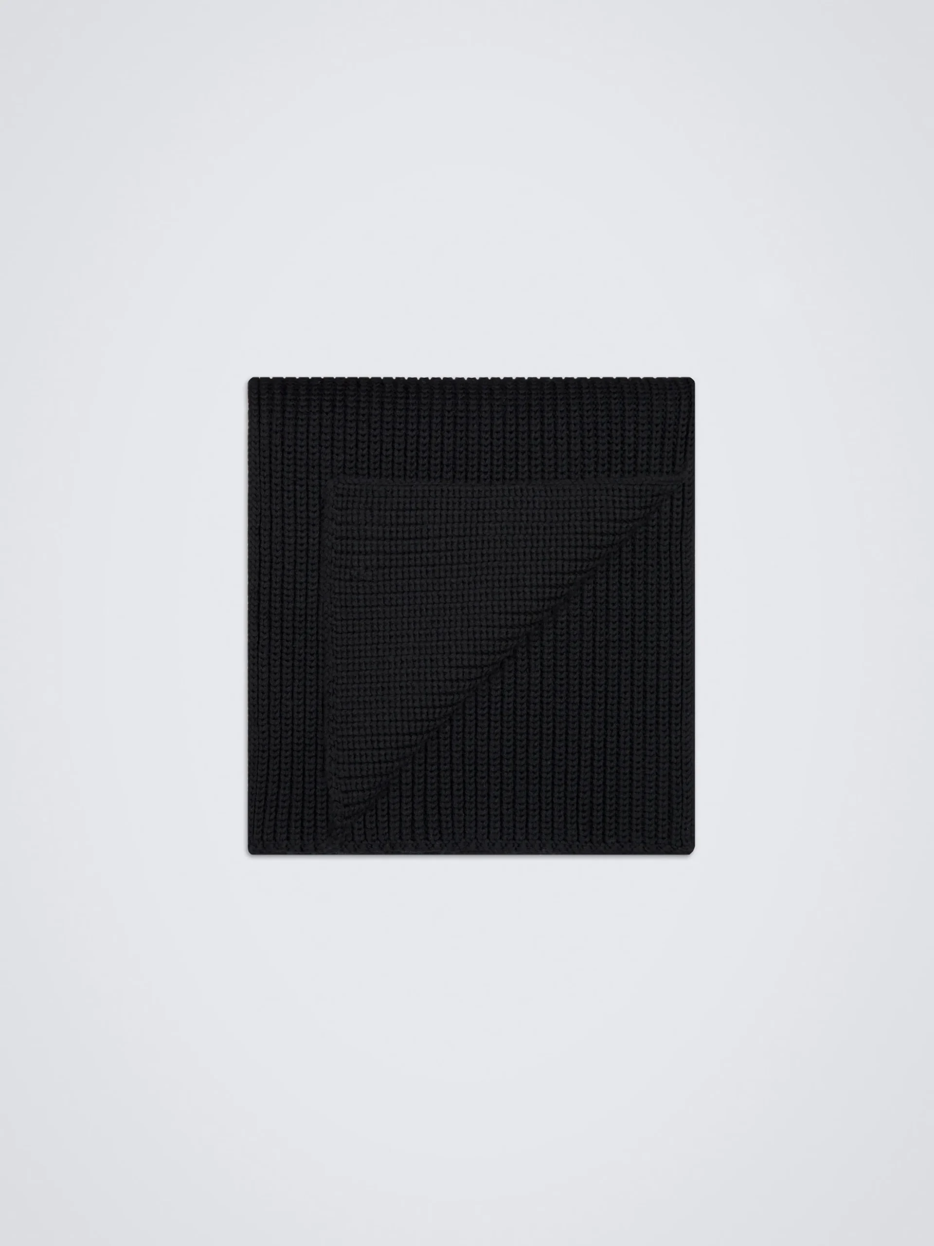Black wool scarf