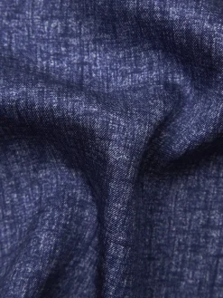 Blue and grey silk pocket square