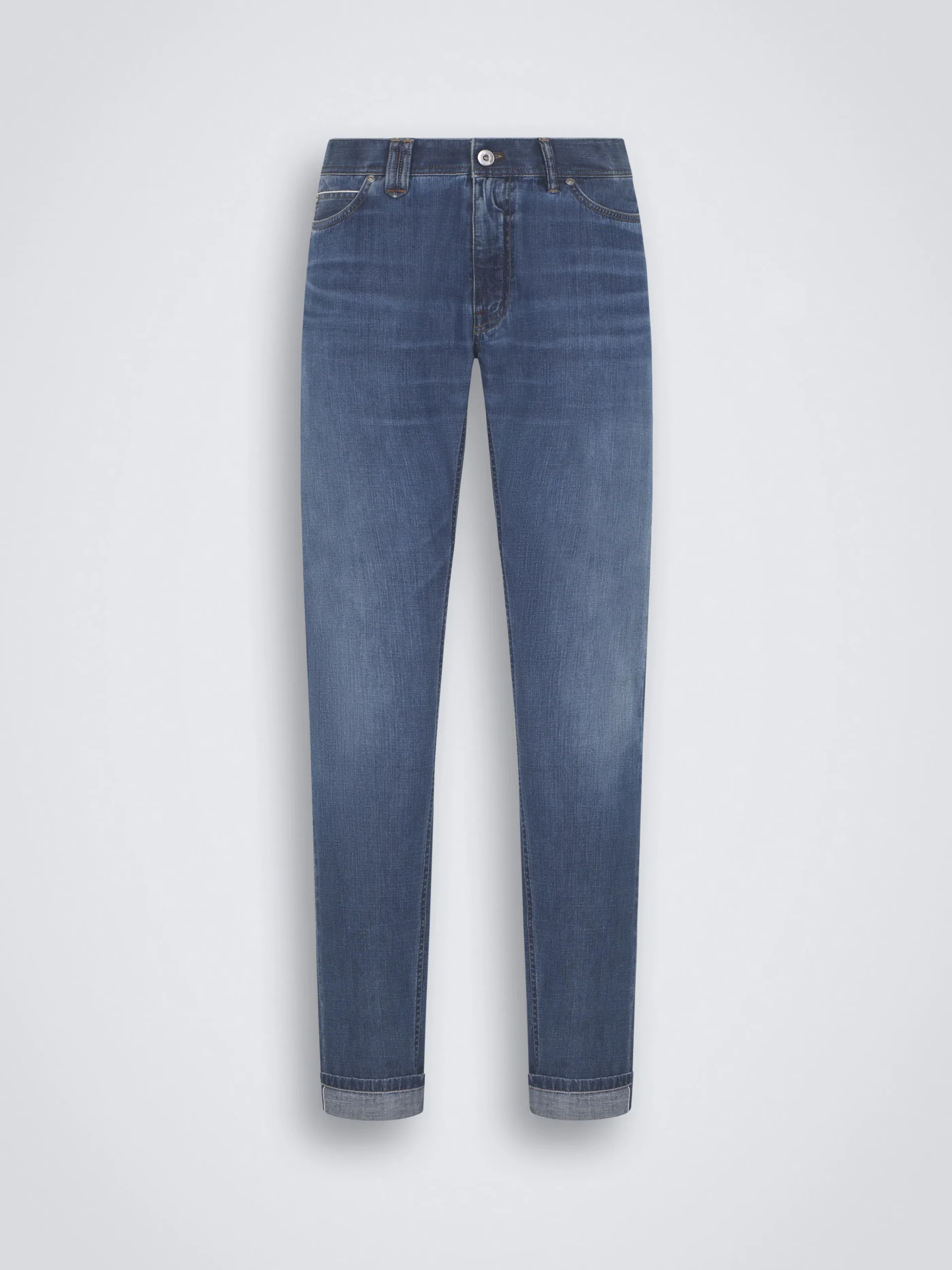 Blue cotton selvedge denim Meribel jeans