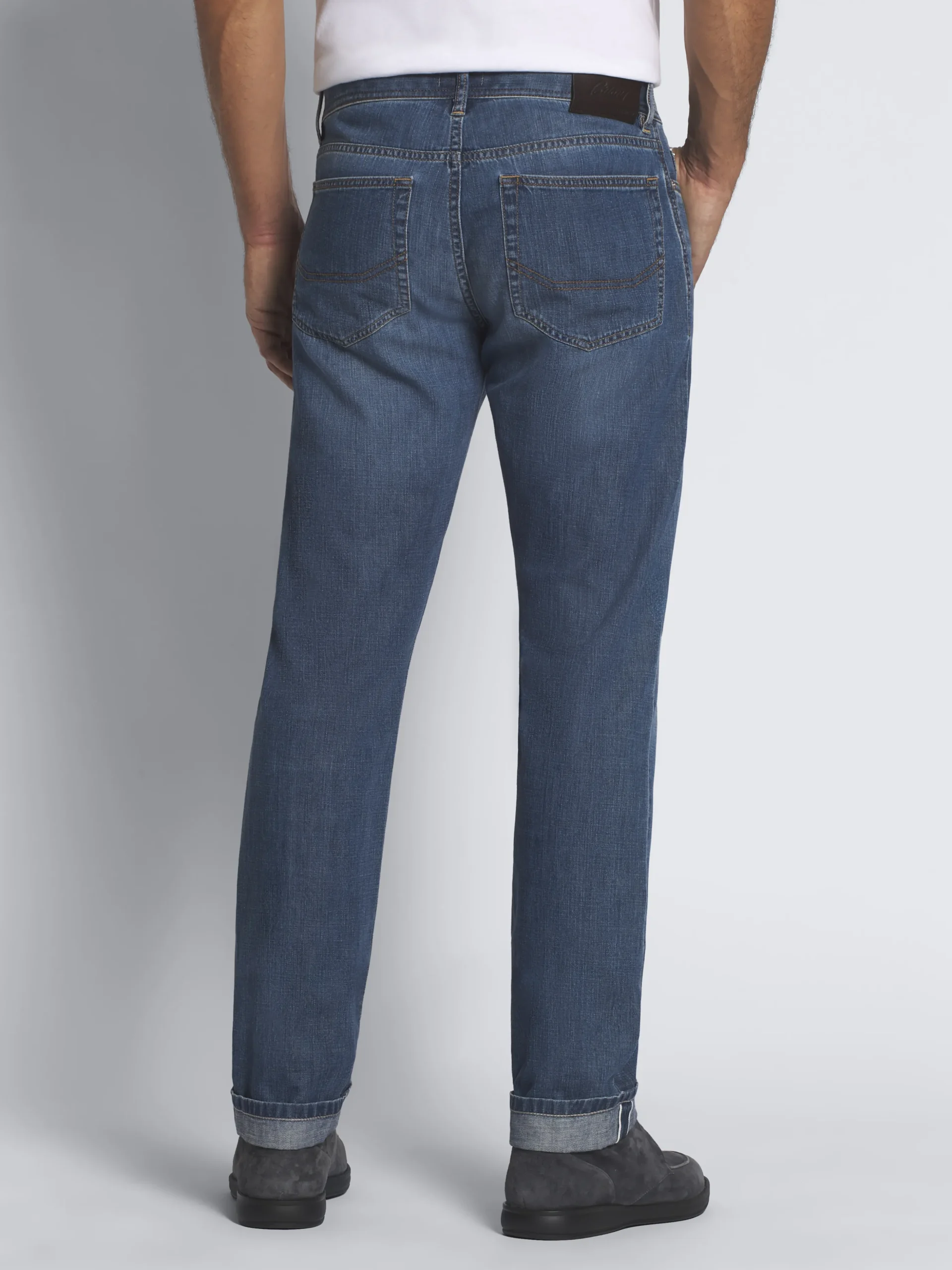 Blue cotton selvedge denim Meribel jeans