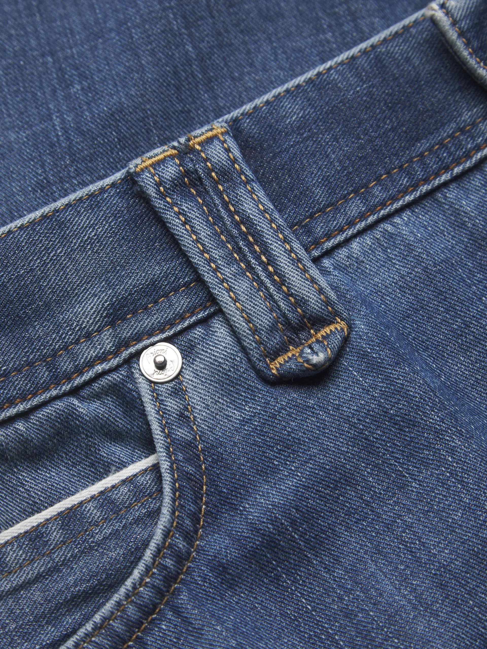 Blue cotton selvedge denim Meribel jeans