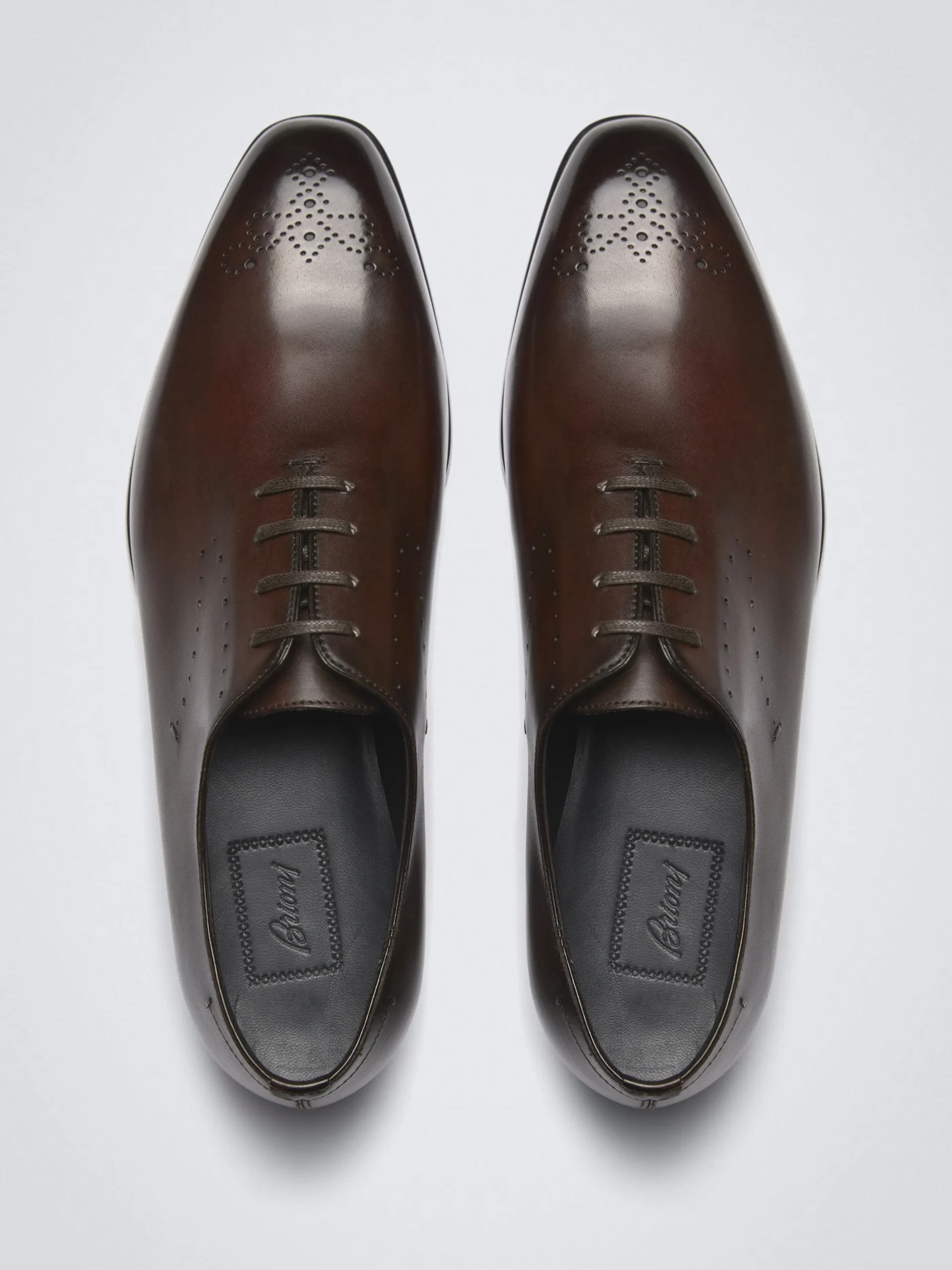 Brown calf leather Elysium oxford shoes