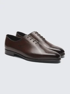 Brown calf leather Elysium oxford shoes