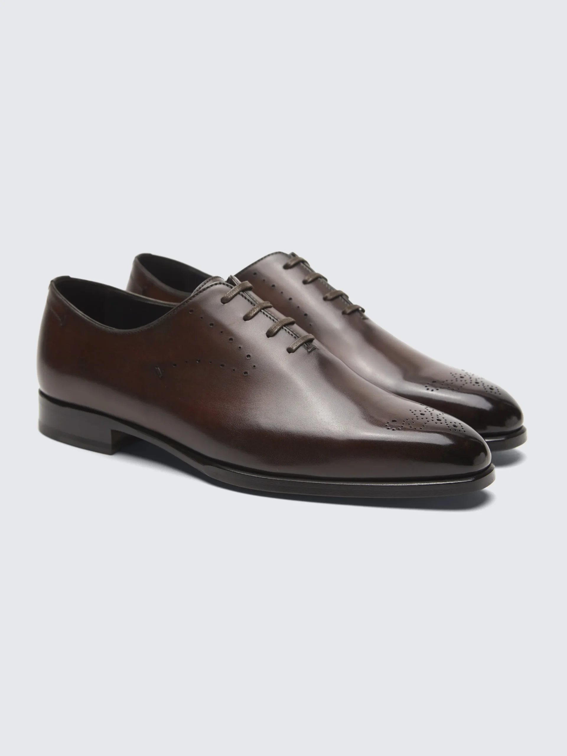 Brown calf leather Elysium oxford shoes