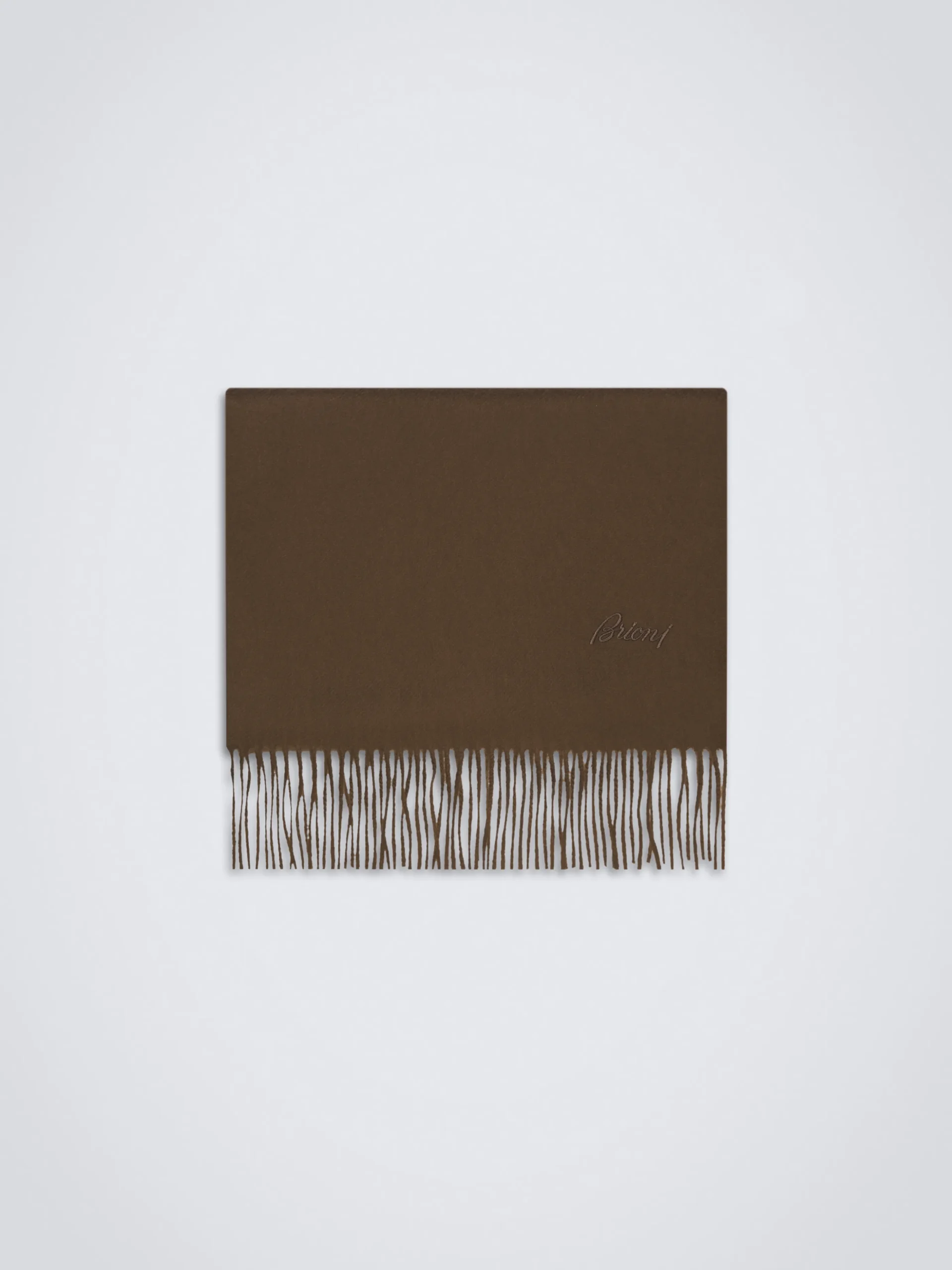 Brown cashmere scarf