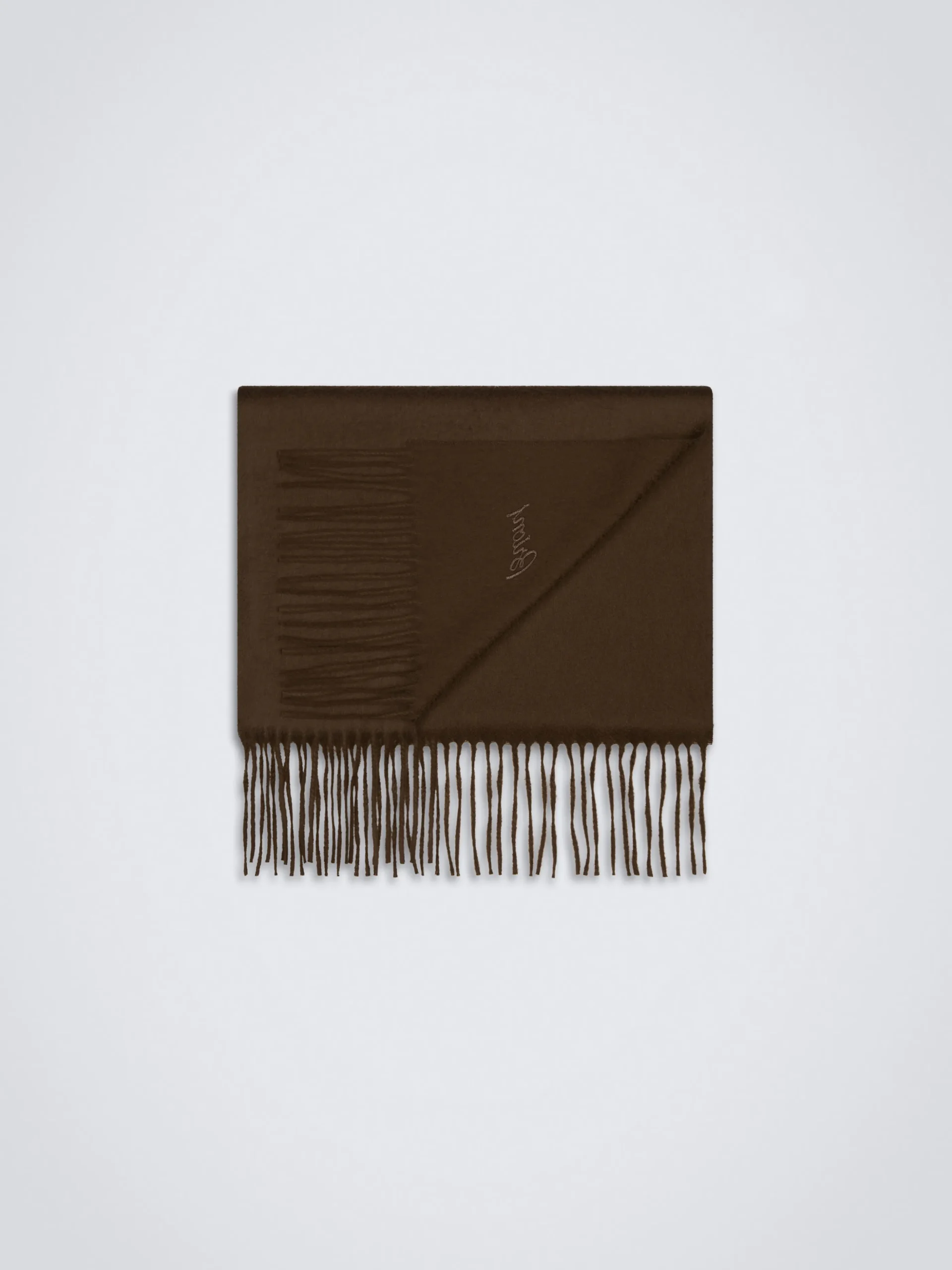 Brown cashmere scarf