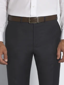 Brown leather belt