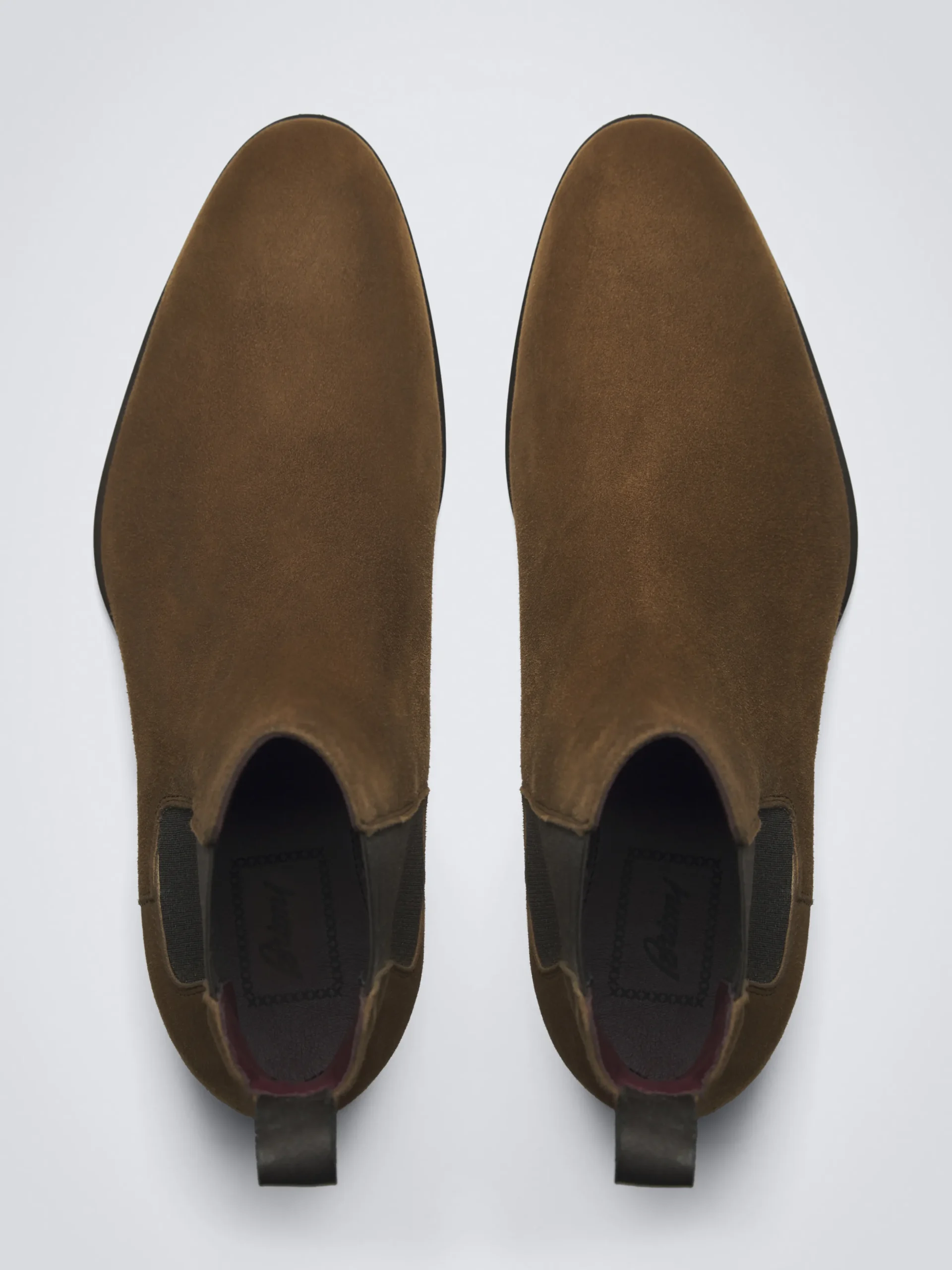 Brown suede Milano chelsea boots