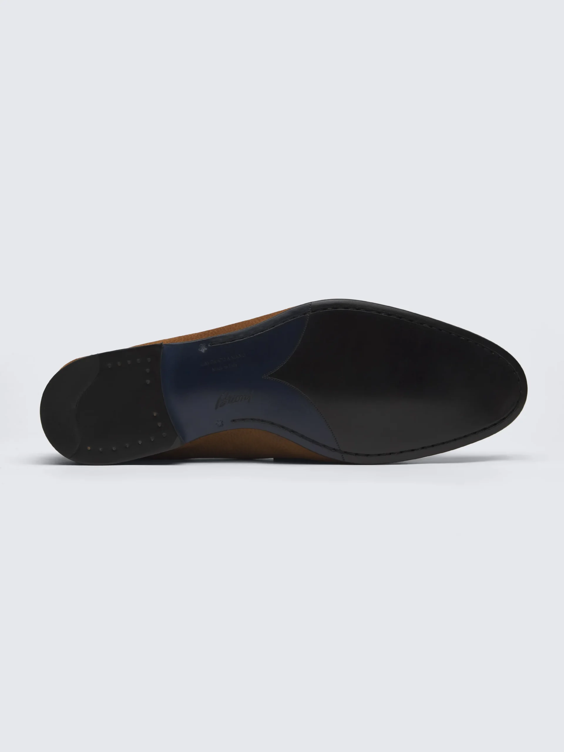 Burnt brown nubuck Appia penny loafers