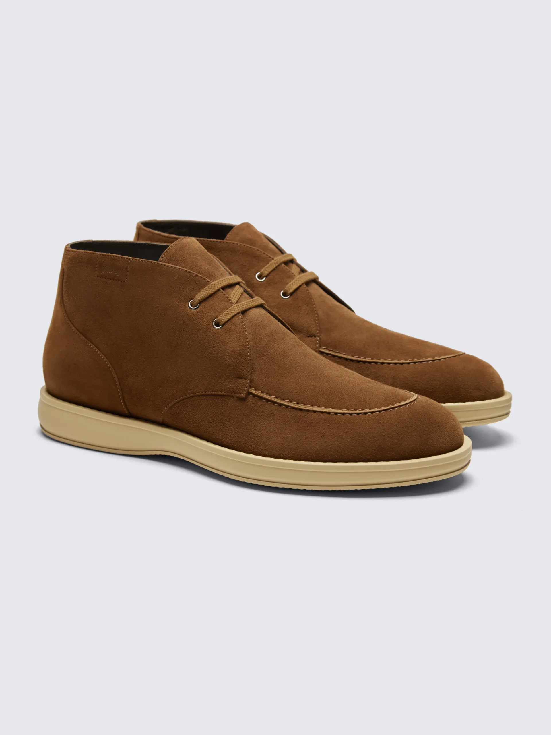 Burnt brown suede Journey desert boots