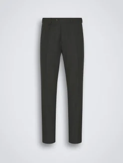 Charcoal grey flannel wool Tigullio trousers