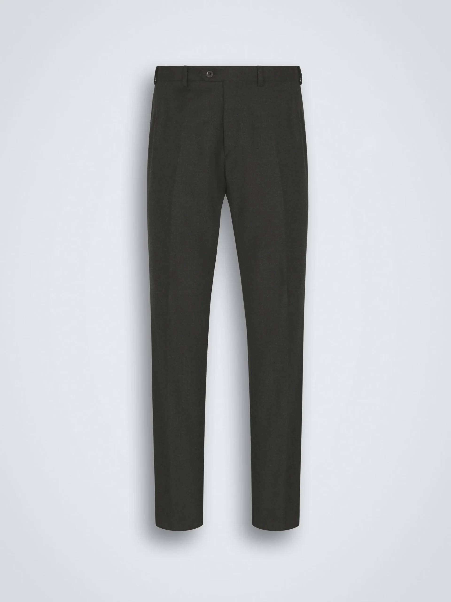 Charcoal grey flannel wool Tigullio trousers
