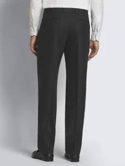 Charcoal grey glen plaid Super 150's responsible wool flannel Plume suit