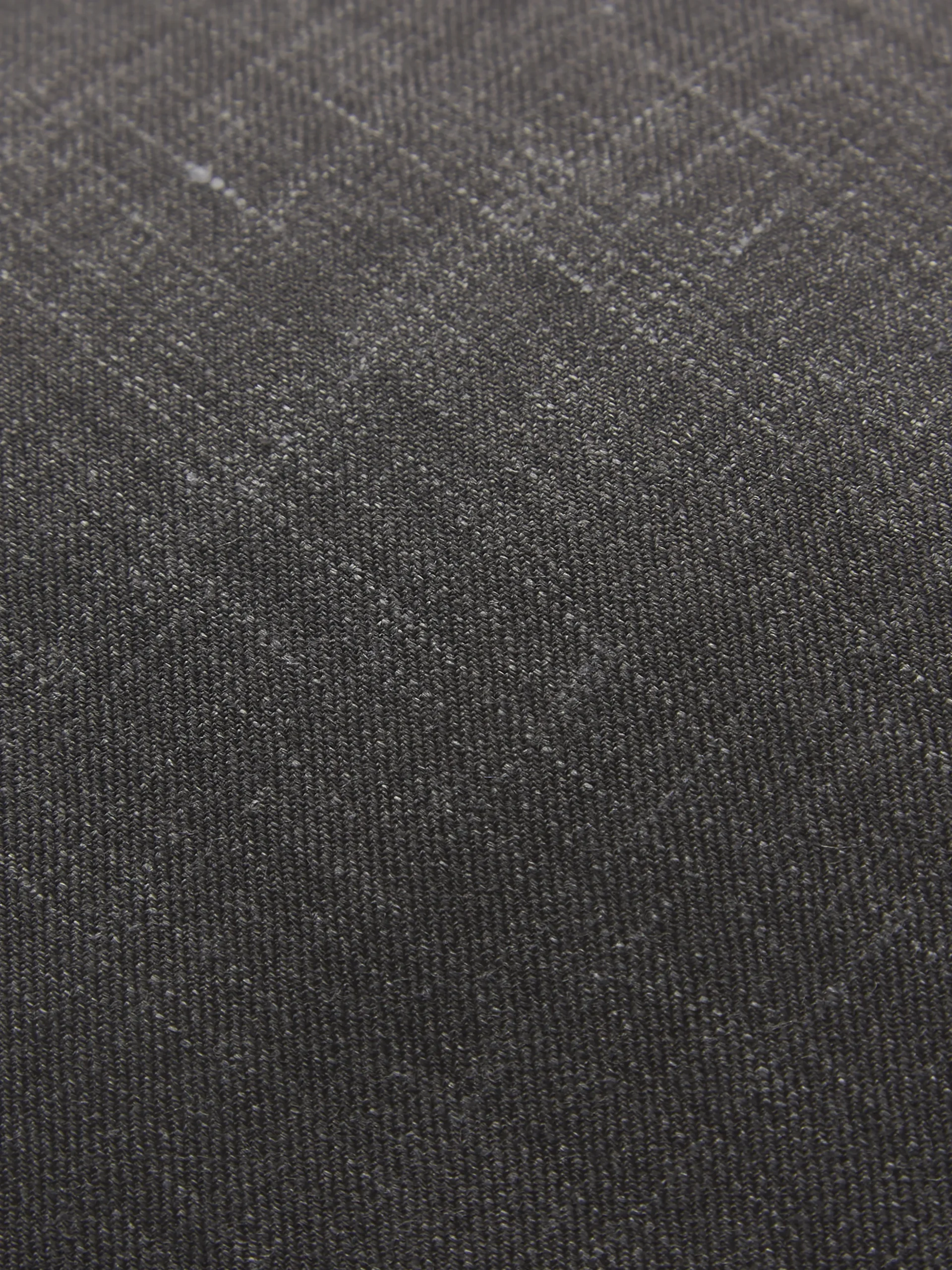 Charcoal grey silk, cashmere and linen twill tie