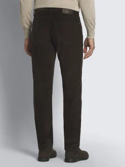 Dark brown cotton corduroy Meribel trousers