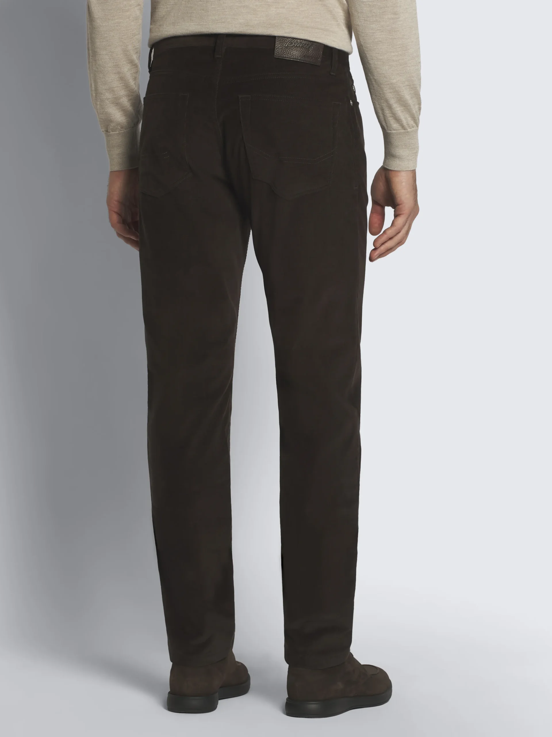 Dark brown cotton corduroy Meribel trousers