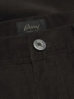Dark brown cotton corduroy Meribel trousers