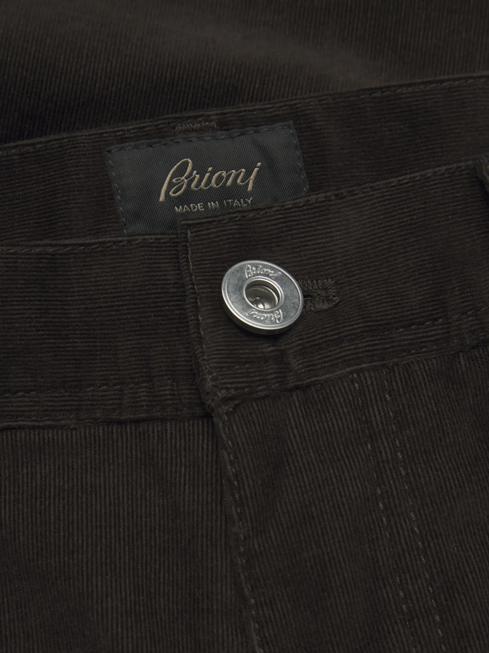 Dark brown cotton corduroy Meribel trousers