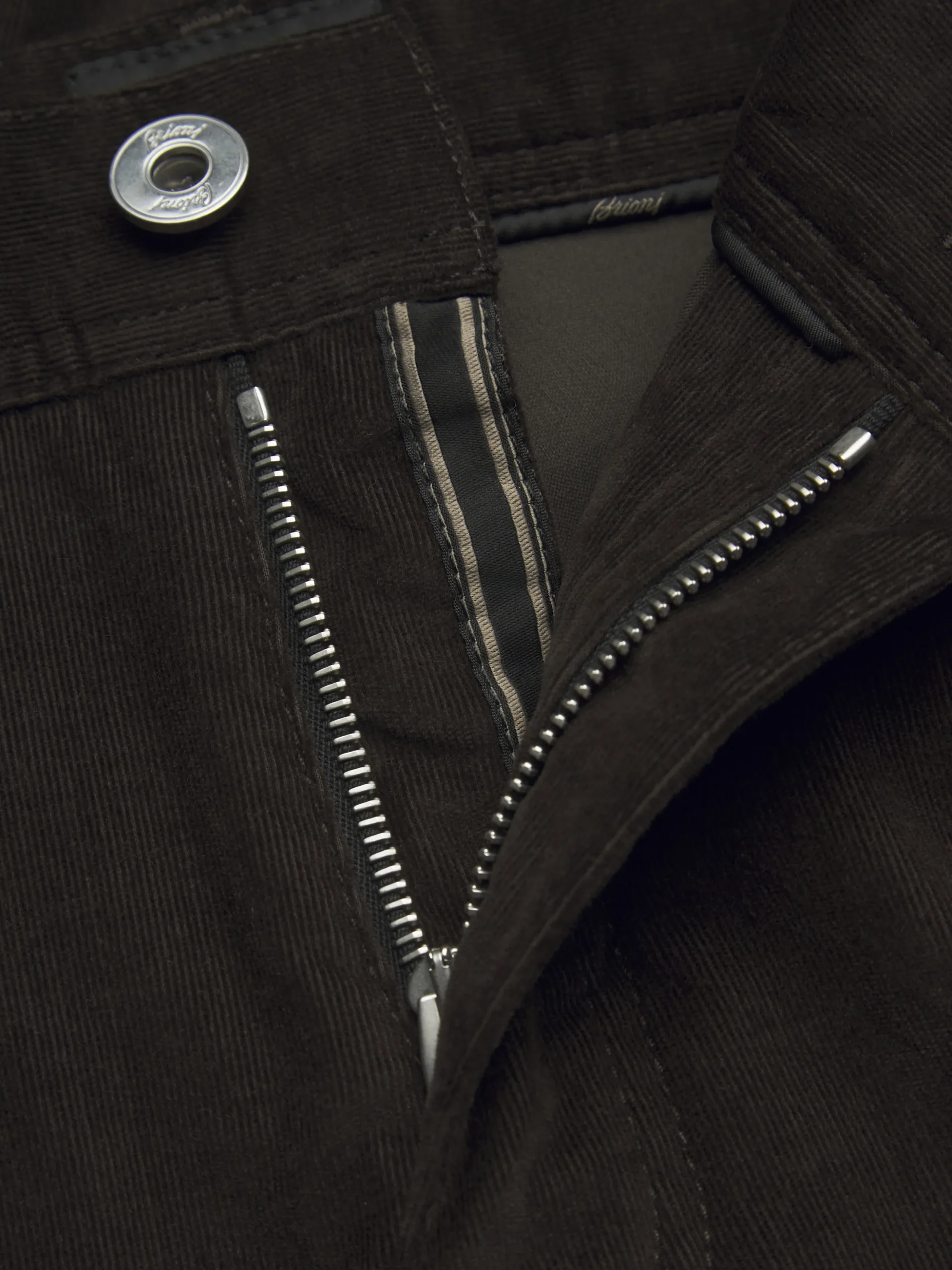 Dark brown cotton corduroy Meribel trousers