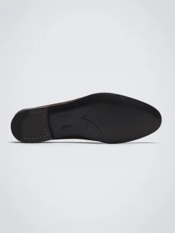 Dark brown nubuck Appia penny loafer