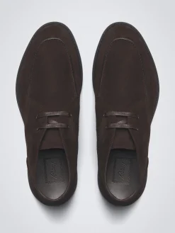 Dark brown suede Journey desert boots