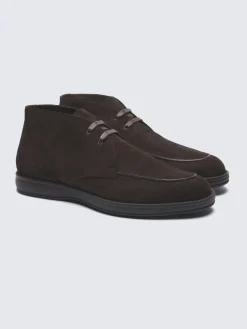 Dark brown suede Journey desert boots
