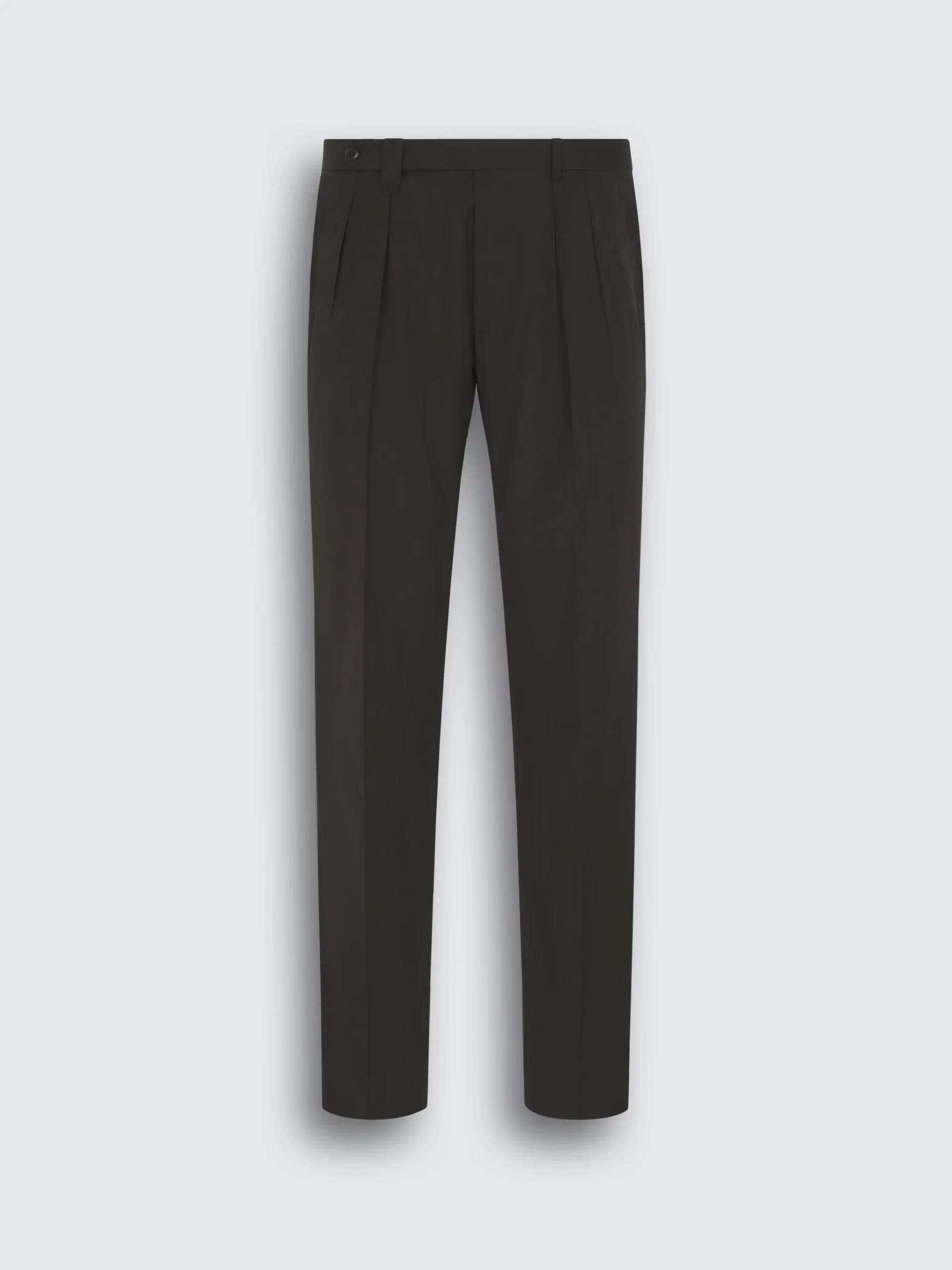 Dark brown wool Elba trousers