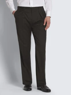Dark brown wool Elba trousers