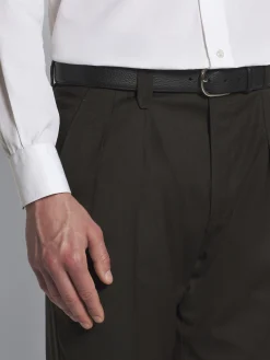 Dark brown wool Elba trousers