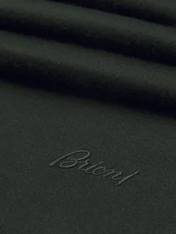 Dark green cashmere scarf