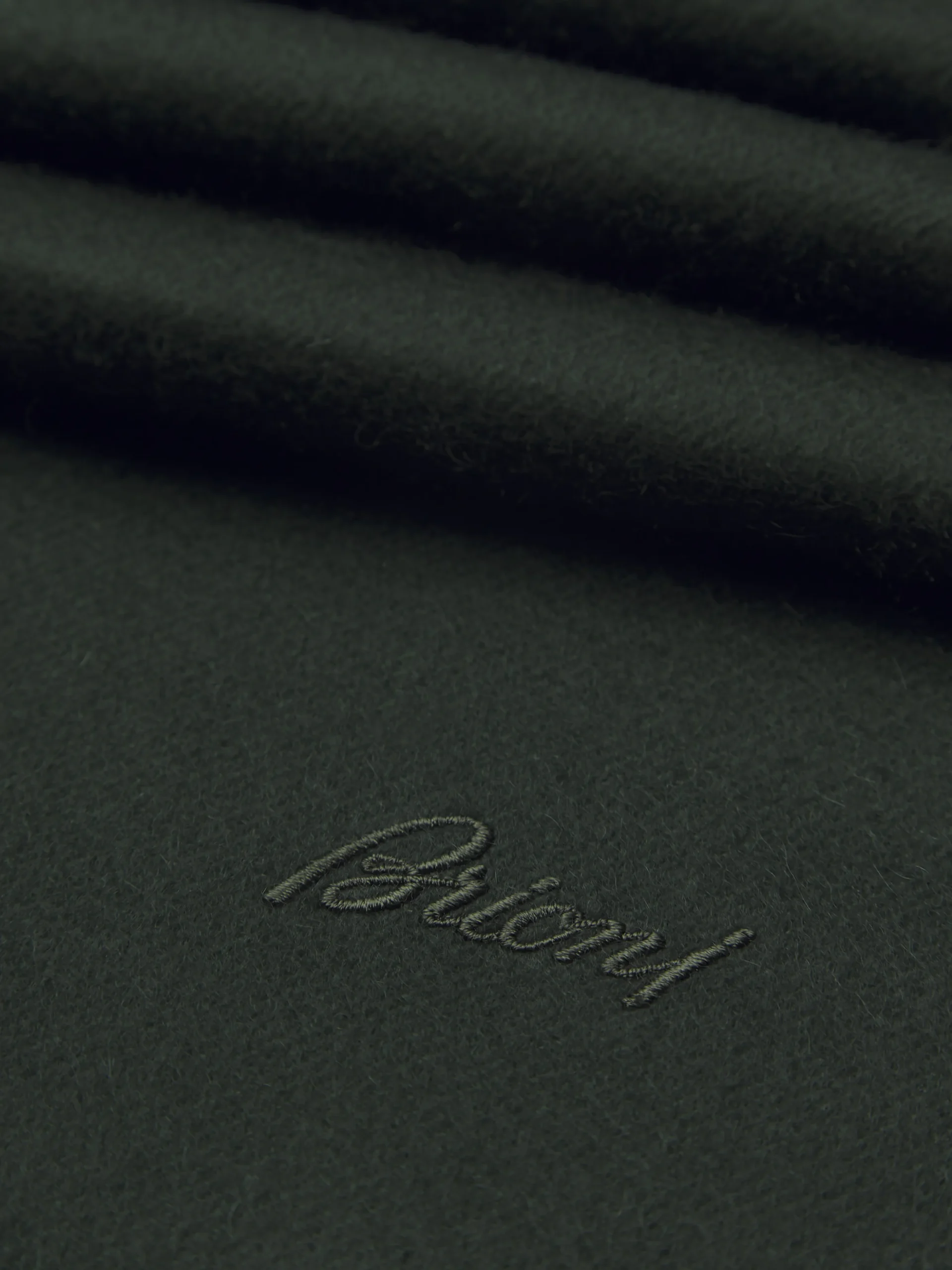 Dark green cashmere scarf