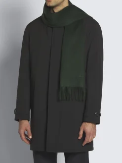 Dark green cashmere scarf