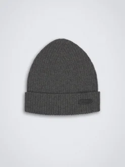 Dark grey cashmere beanie