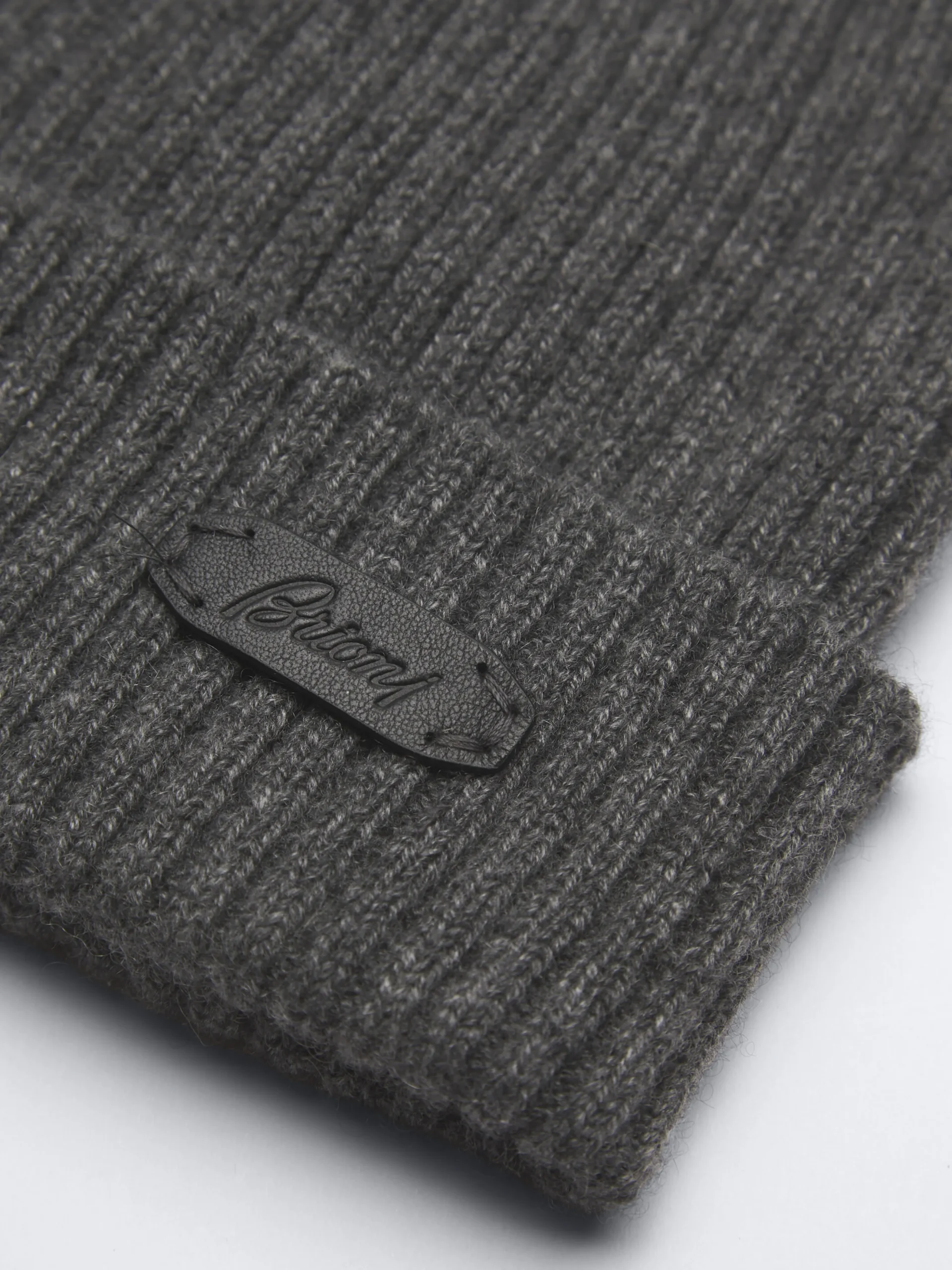 Dark grey cashmere beanie