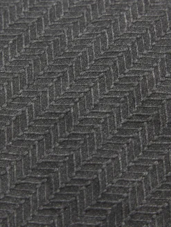 Dark grey silk unlined tie