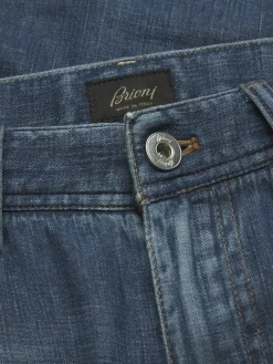 Denim blue cotton Meribel selvedge jeans