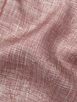 Dusty pink and white silk pocket square
