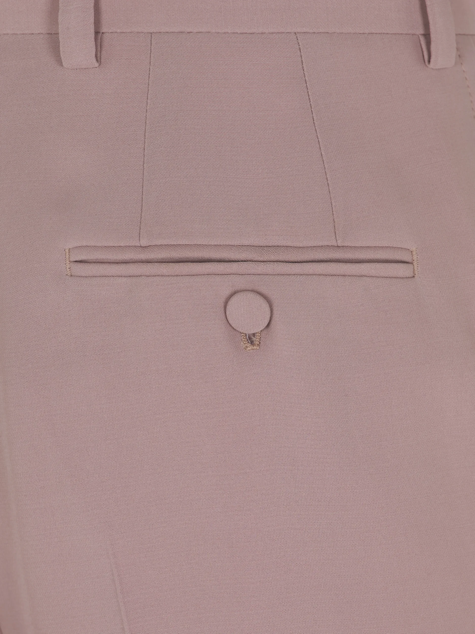 Dusty pink silk flare trousers