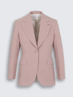 Dusty pink silk Flavia jacket