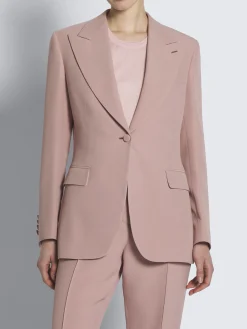 Dusty pink silk Flavia jacket