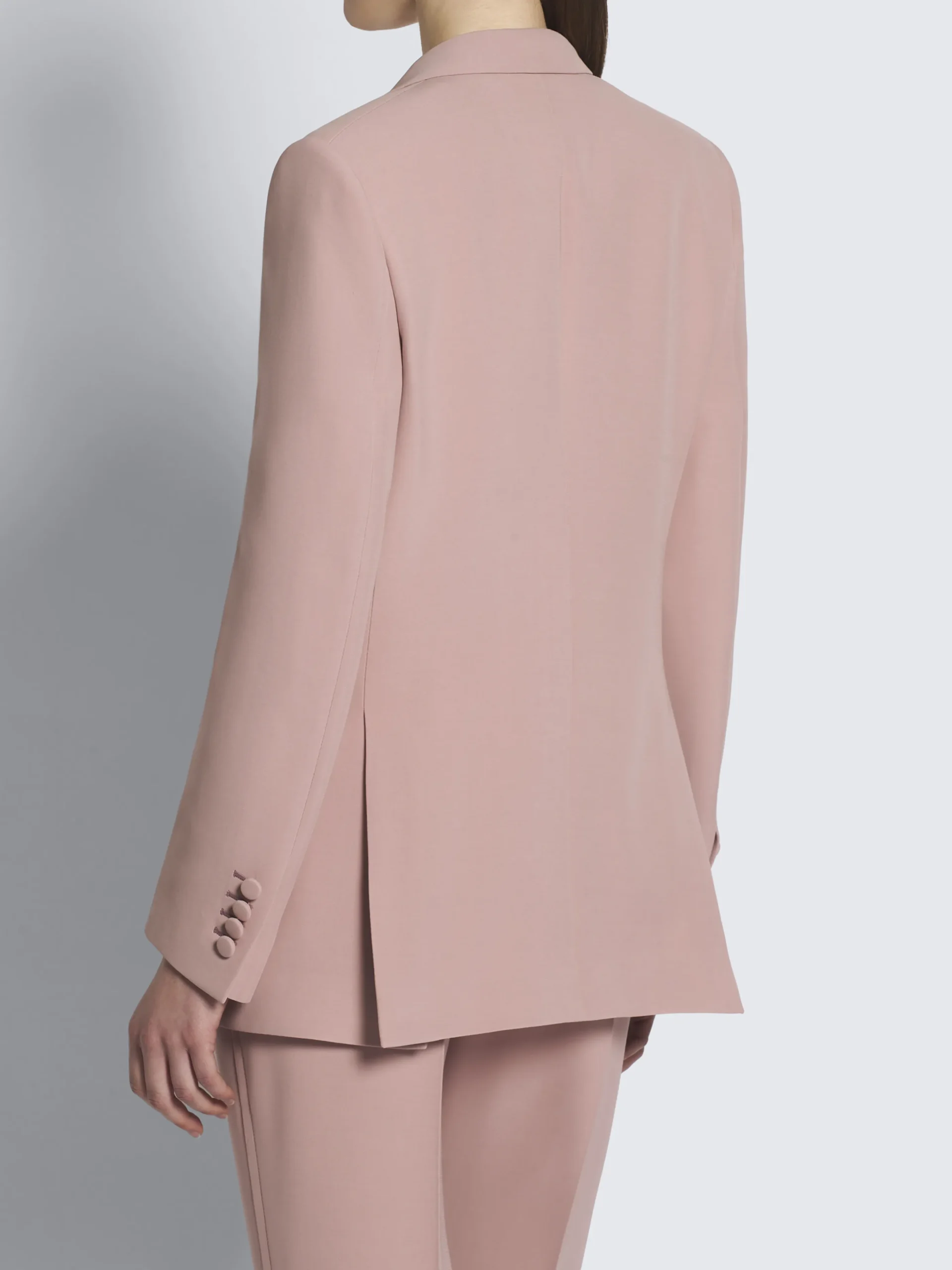 Dusty pink silk Flavia jacket