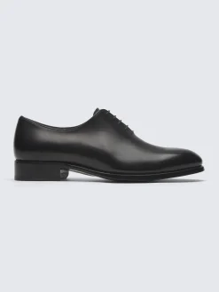 Essential black calf leather Milano oxford shoes